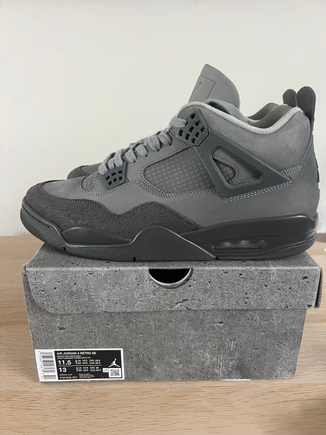 Jordan 4 Paris Olympics wet cement (Pre Owned)