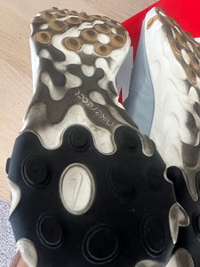Nike react element 55 pure platinum club gold red (preowned)