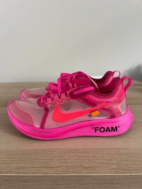 Nike Zoom Fly Off-White Pink Pre owned no box