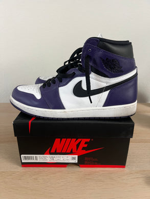 Jordan 1 Court Purple White (Pre Owned)
