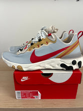 Nike react element 55 pure platinum club gold red (preowned)